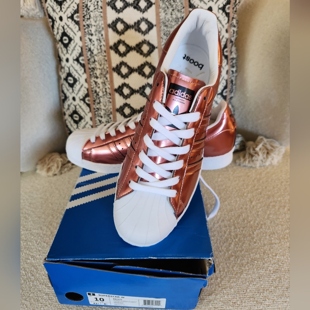 Adidas Super Star Boost Metallic NIB! Never worn!